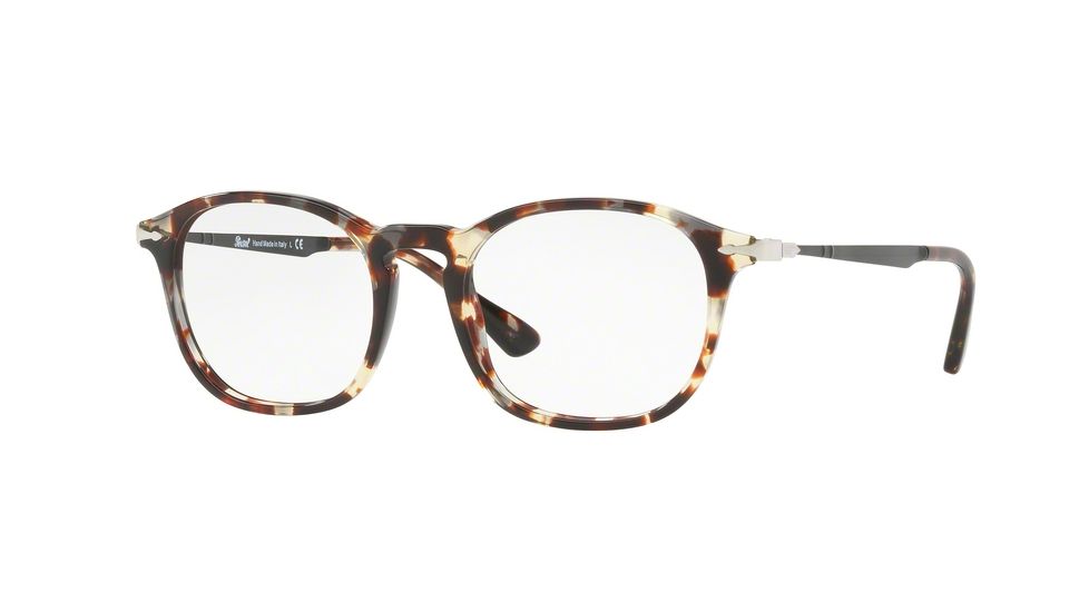 Persol PO3179V Progressive Prescription Eyeglasses 1057-49 - Havana Grey-brown Frame