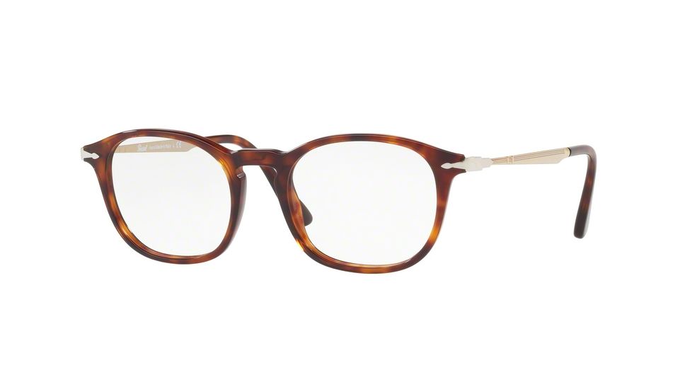 Persol PO3179V Progressive Prescription Eyeglasses 24-49 - Havana Frame