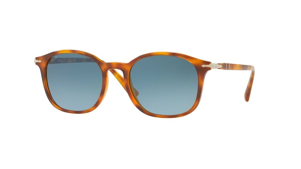 Persol PO3182S Progressive Prescription Sunglasses PO3182S-1052Q8-51 - Lens Diameter 51 mm, Frame Color Light Havana