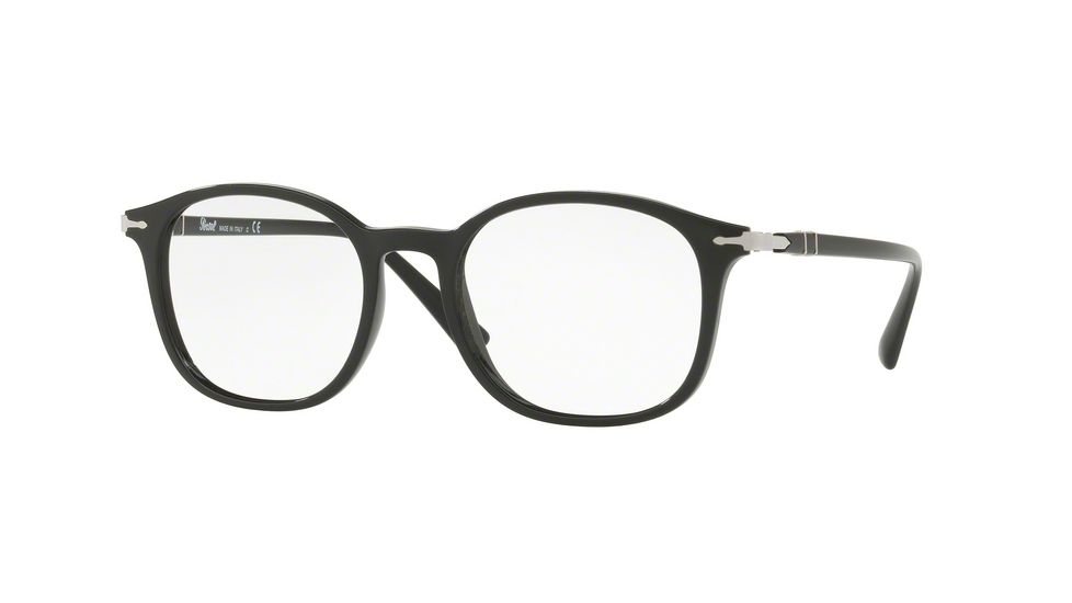 Persol PO3182V Single Vision Prescription Eyeglasses 1041-51 - Black Frame
