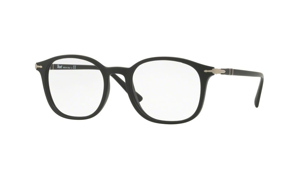 Persol PO3182V Single Vision Prescription Eyeglasses 1042-51 - Matte Black Frame