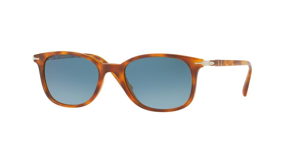 Persol PO3183S Progressive Prescription Sunglasses PO3183S-1052Q8-52 - Lens Diameter 52 mm, Frame Color Light Havana