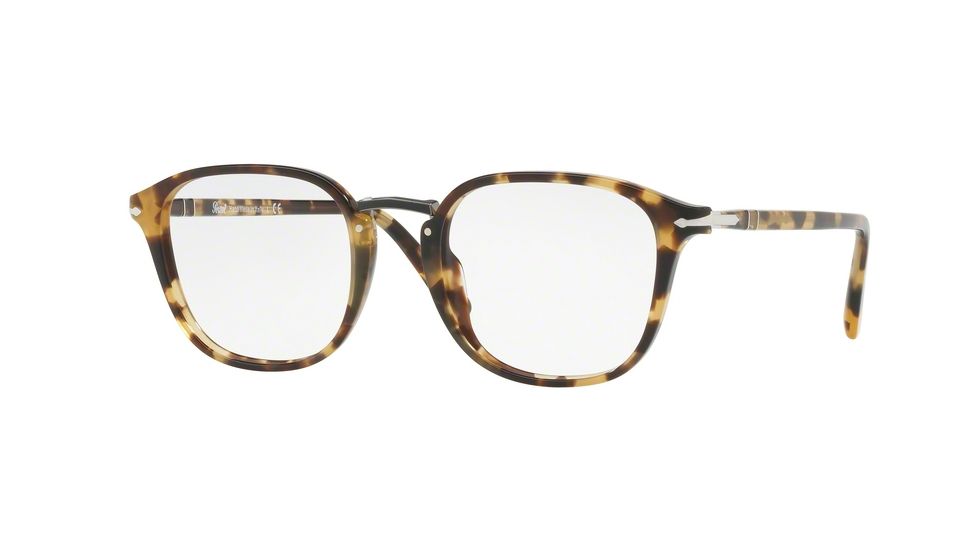 Persol PO3187V Eyeglass Frames 1056-49 - Brown/beige Tortoise Frame
