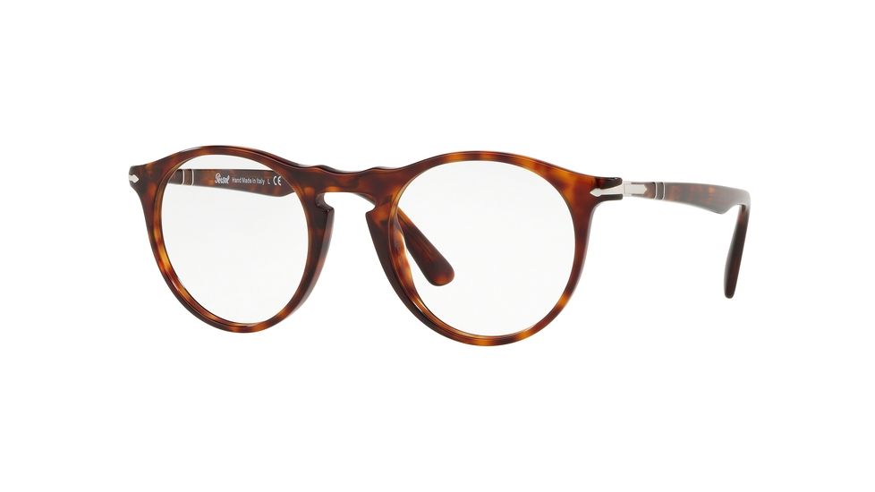 Persol PO3201V Bifocal Prescription Eyeglasses, 49mm, Havana, PO3201V-24-49-BI