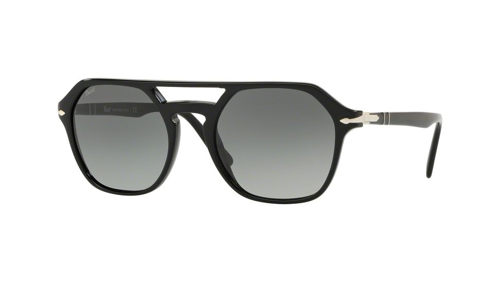 Persol PO3206S Progressive Prescription Sunglasses, 51mm, Black, PO3206S-95-71-51-PRO