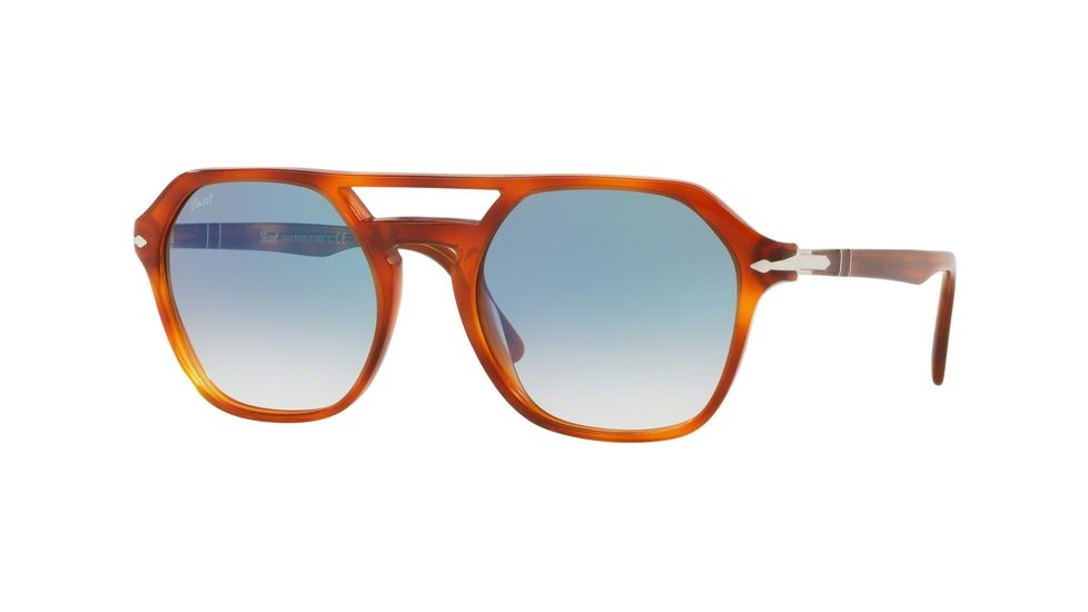 Persol PO3206S Progressive Prescription Sunglasses, 51mm, Terra Di Siena, PO3206S-96-3F-51-PRO