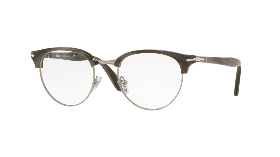 Persol PO8129V Progressive Prescription Eyeglasses 1045-48 - Dark Horn Frame