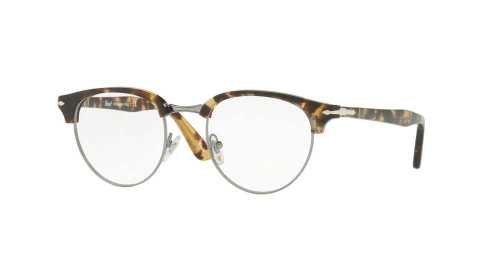 Persol PO8129V Progressive Prescription Eyeglasses 1056-48 - Brown/beige Tortoise Frame