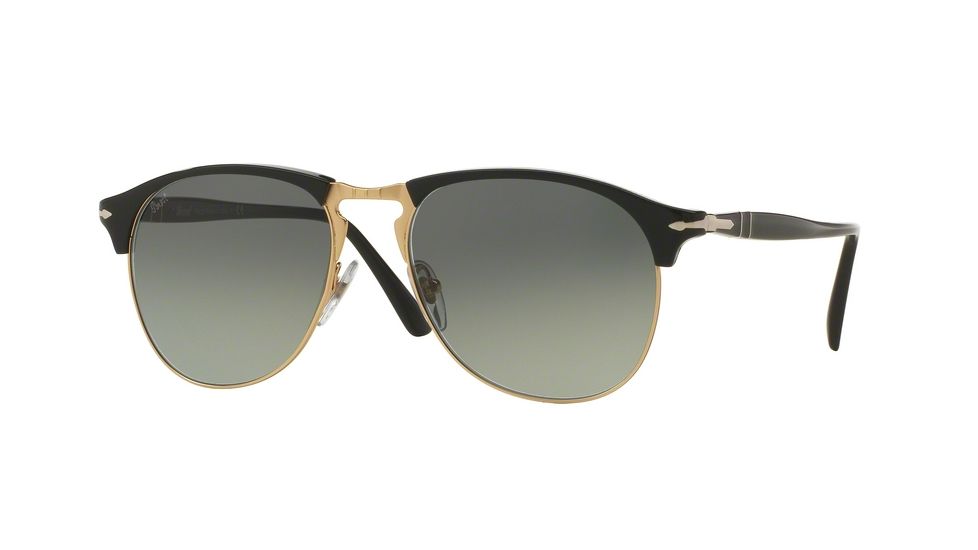 Persol PO8649S Bifocal Prescription Sunglasses PO8649S-95-71-53 - Lens Diameter 53 mm, Frame Color Black