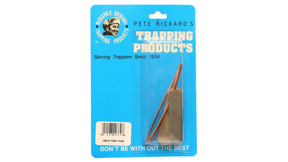 Pete Rickard Zinc Trap Tags, 2 in. 25 pk. HB379