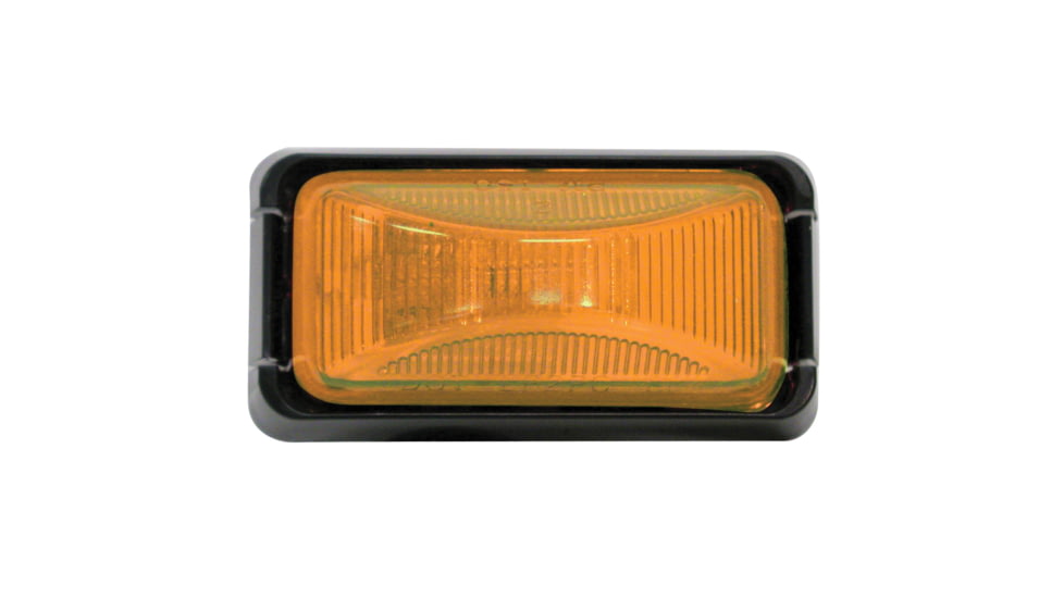 Peterson The 150 Series Sealed Clearance/Side Marker Light &amp; Base, Black Base/ Amber Light, E150BKA