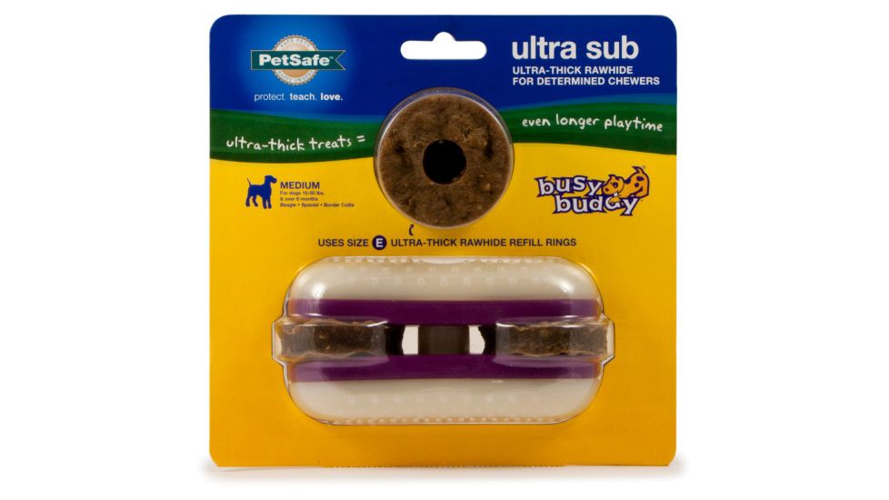 Petsafe Busy Buddy Ultra Super Sub, White/Purple, Small, BB-ULT-SUB-S