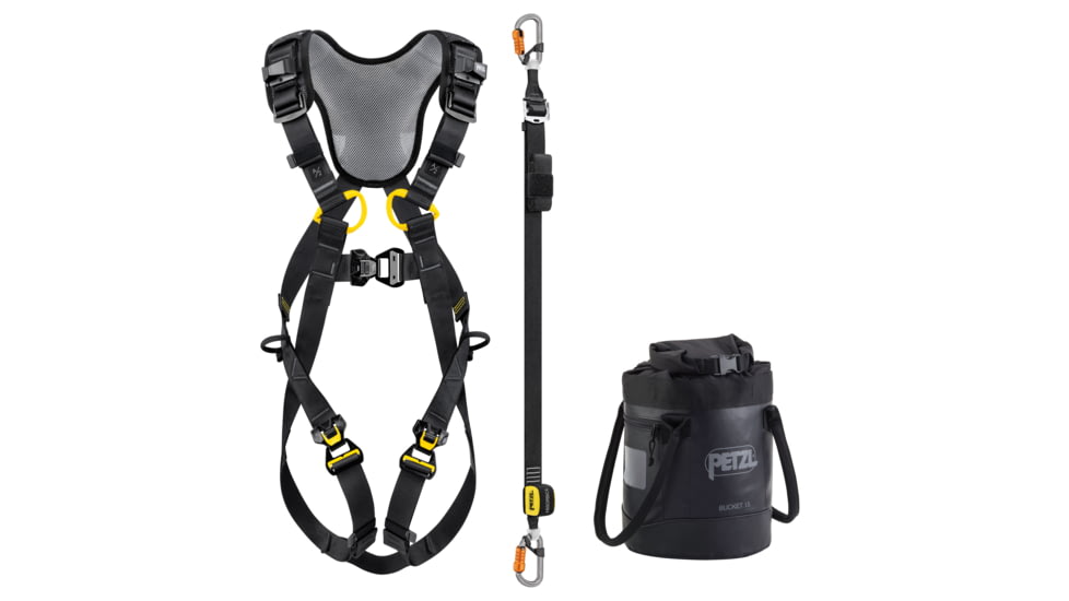 Petzl Absorbica-I Vario Newton Fast International Kit, Black, Size 2 Harness, K095DA01