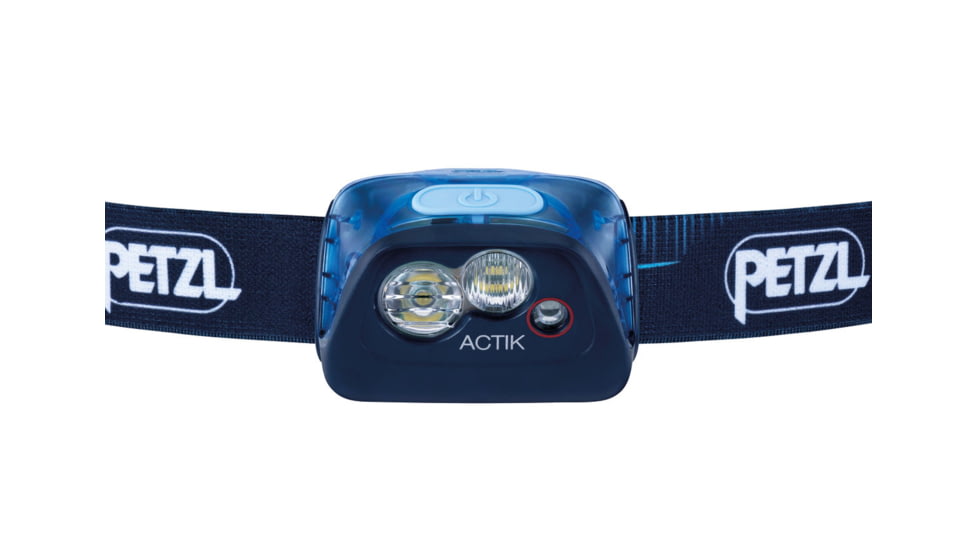 Petzl Actik LED Headlamp, AAA/LR03, Red/White, 350 Lumens, Blue, E099FA01