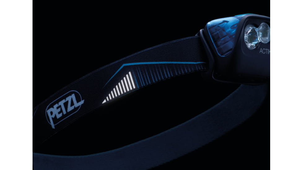 Petzl Actik LED Headlamp, AAA/LR03, Red/White, 350 Lumens, Blue, E099FA01