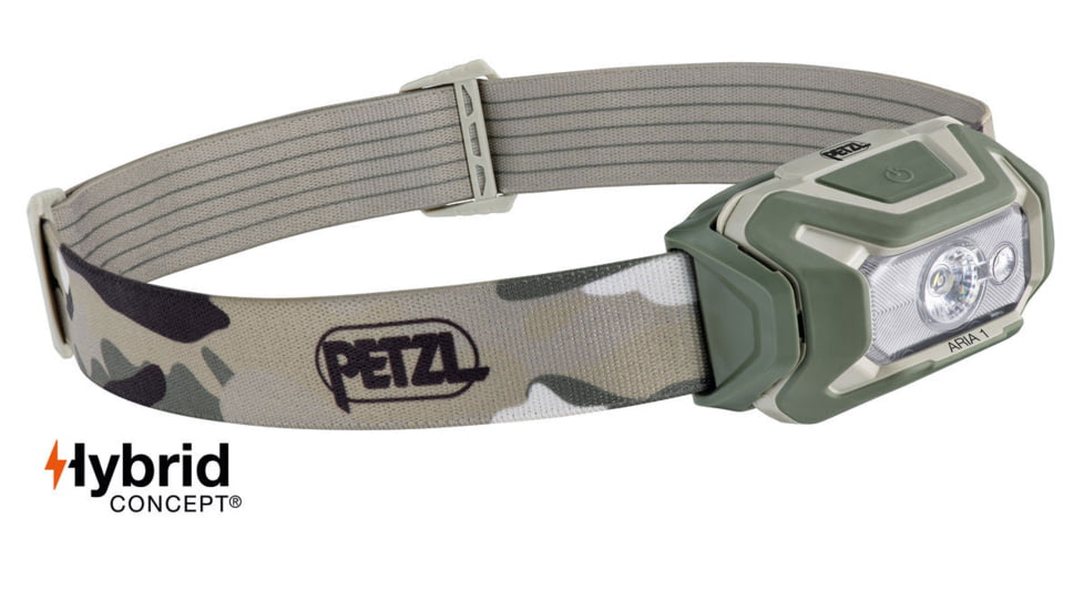 Petzl Aria 1 Headlamp, Camo, E069BA01