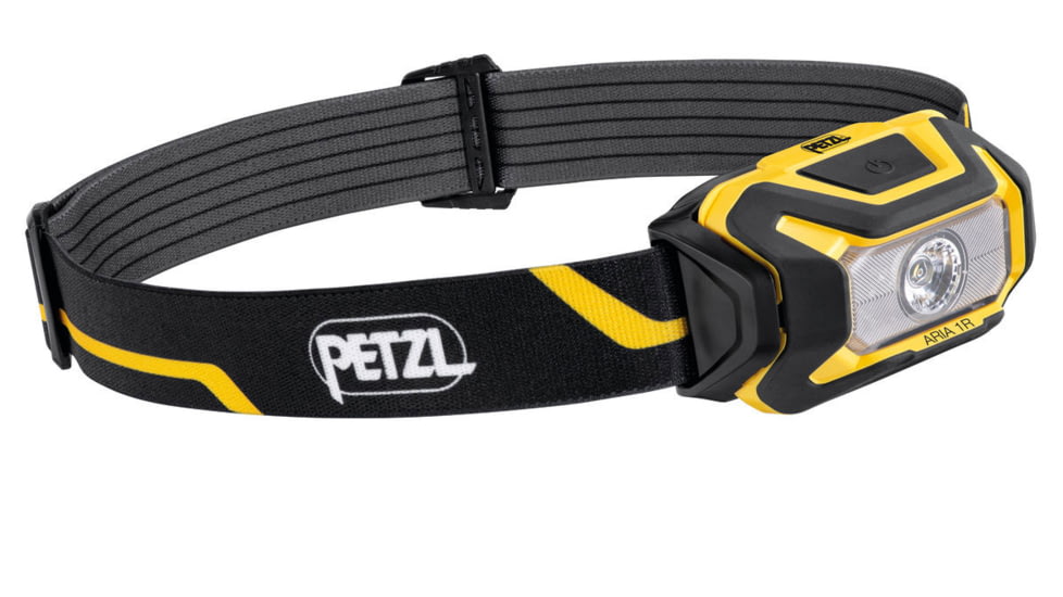 Petzl ARIA 1R Headlamp, 450 Lumens, Black/Yellow, 450 Lumens, E069CA00