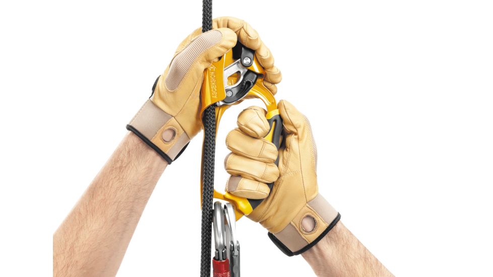 Petzl ASCENSION Ergonomic Handled Ascender,Gold,Left B17ALA