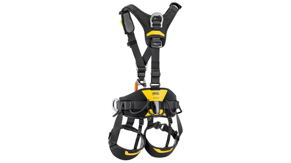 Petzl Avao Fast International Harness, Black/Yellow, 1, C071DB01