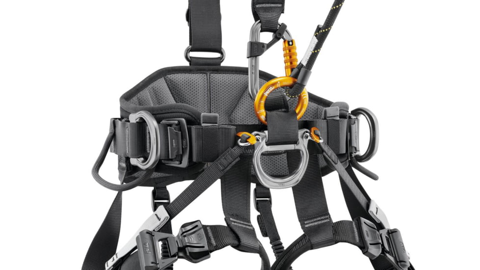 Petzl Avao Fast International Harness, Black/Yellow, 1, C071DB01