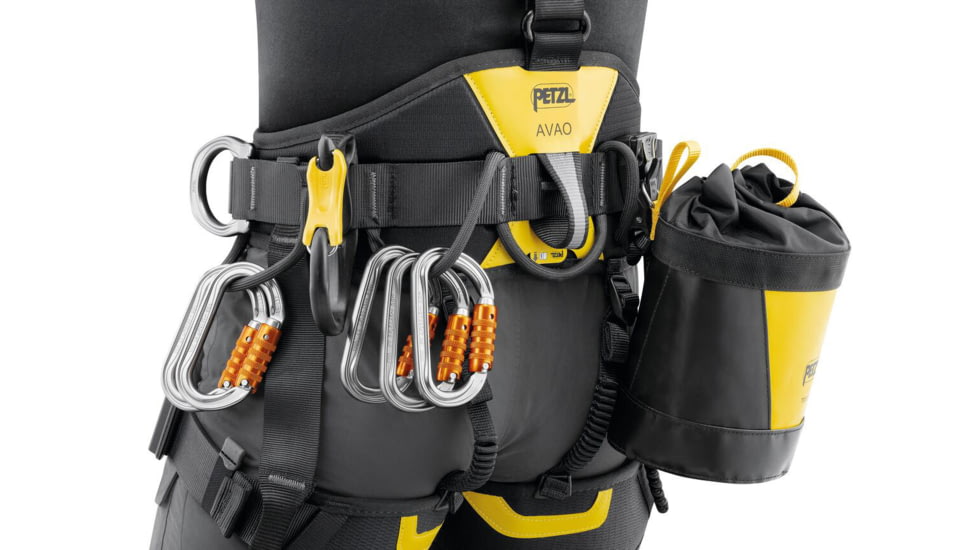Petzl Avao Fast International Harness, Black/Yellow, 1, C071DB01