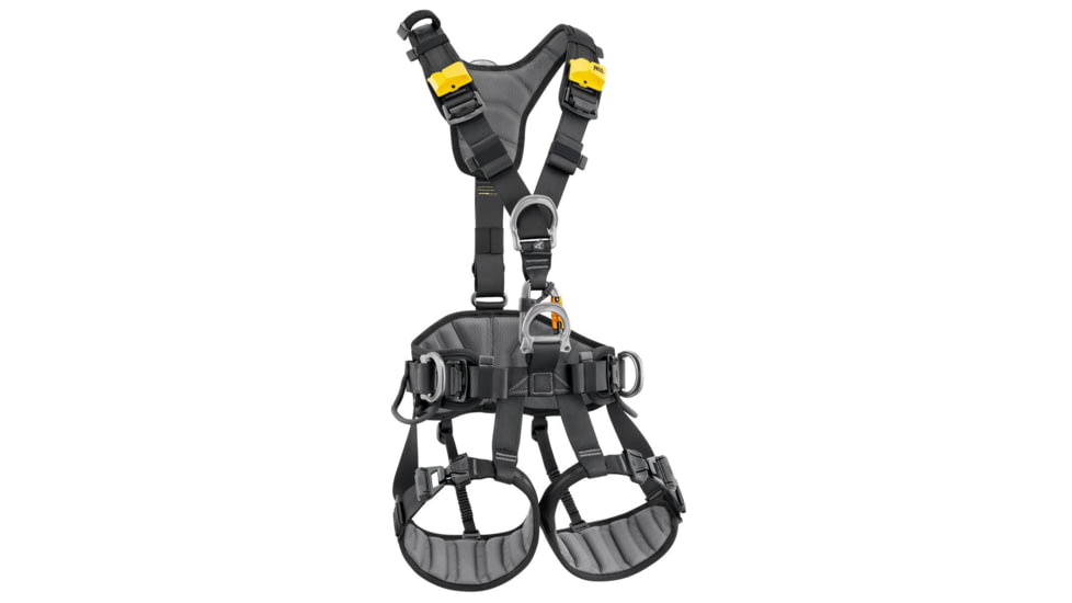 Petzl Avao Fast International Harness, Black/Yellow, 1, C071DB01
