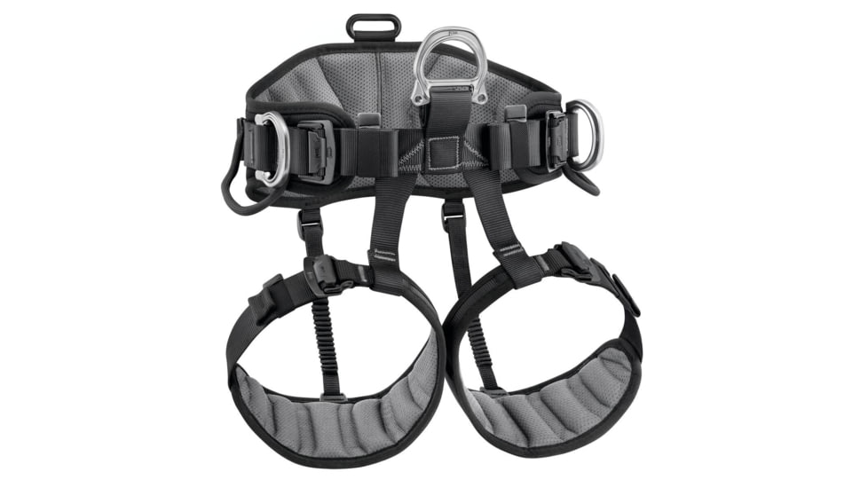 Petzl Avao Sit Harness, Black/Yellow, 2, C079AB01