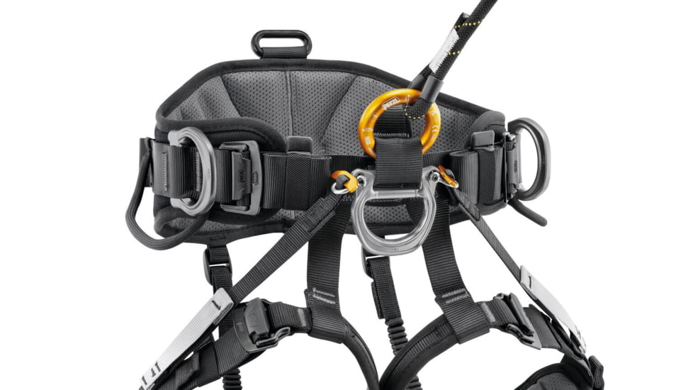 Petzl Avao Sit Harness, Black/Yellow, 2, C079AB01