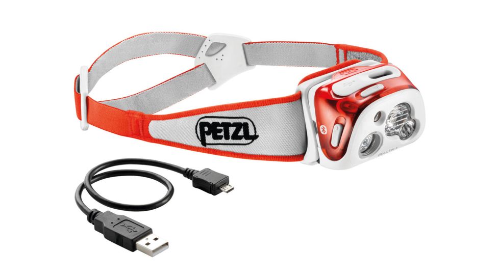 Petzl Bluetooth Smart Rechargeable 300 Lumens Headlamp, Coral E95 HMI
