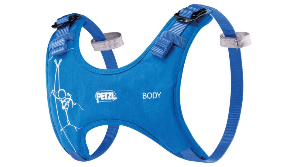 Petzl Body Childrens Positioning Harness for Macchu, Blue, C018BA00