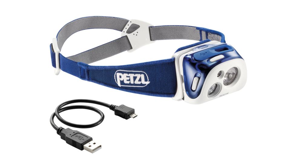 Petzl Compact Rechargeable 220 Lumens Headlamp, Blue E92 HMI