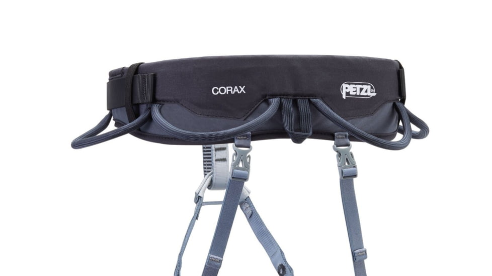 Petzl Corax Climbing Harness, Dark Gray, 1, C051AB00