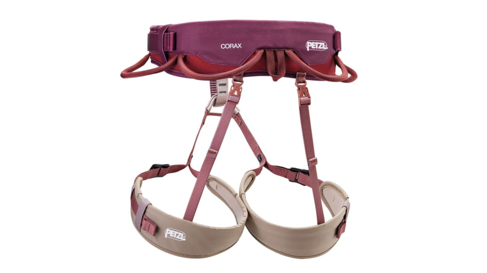 Petzl Corax Climbing Harness, Dark Red, 1, C051CB00