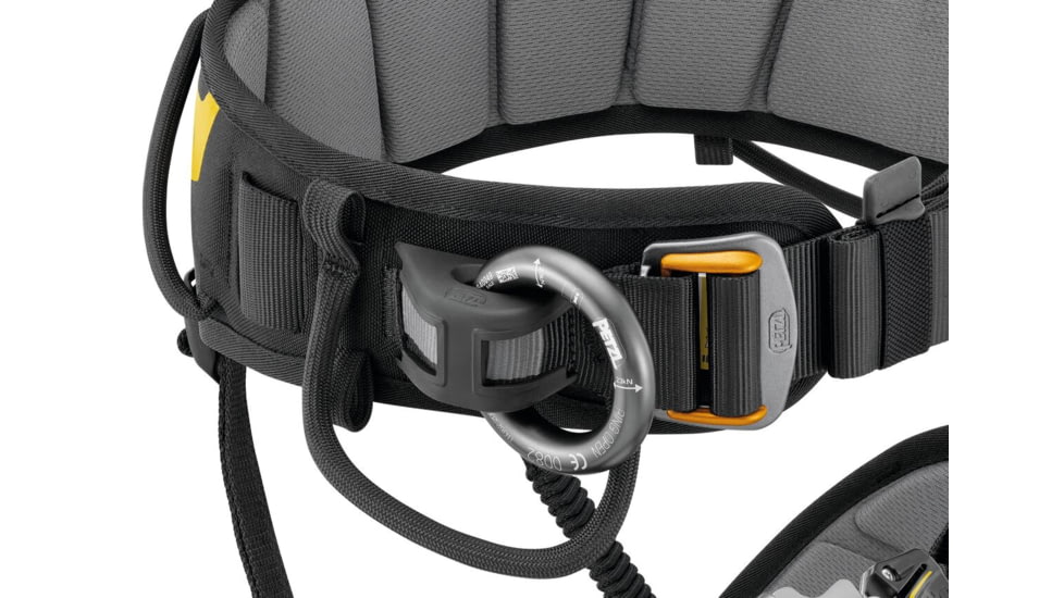 Petzl Falcon Harness, Black/Yellow, 1, C038DA00
