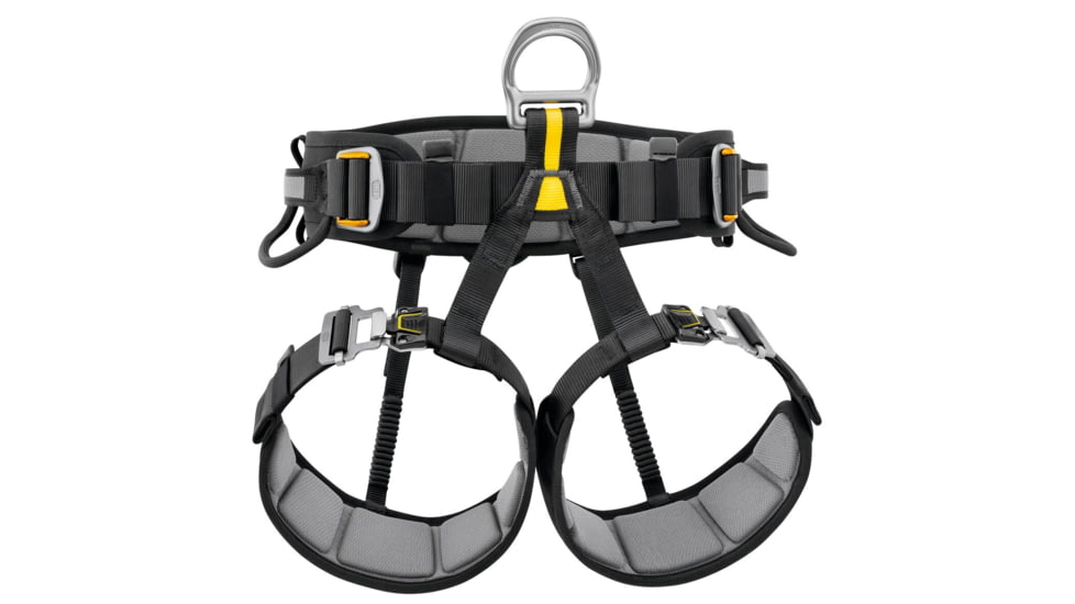 Petzl Falcon Harness, Black/Yellow, 1, C038DA00