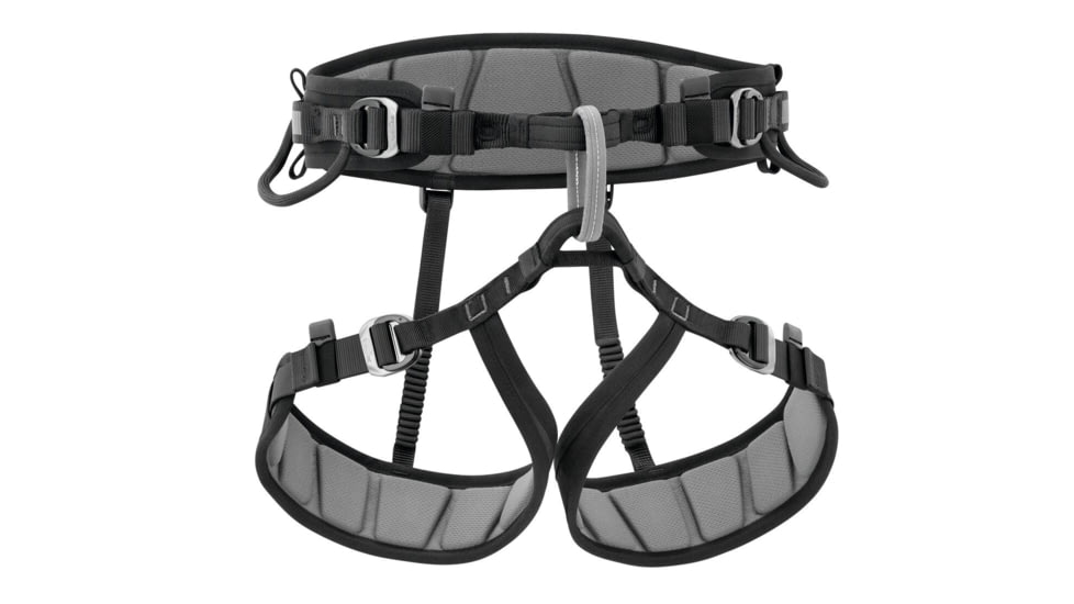 Petzl Falcon Mountain Harness, Black/Gray, 1, C038FA00