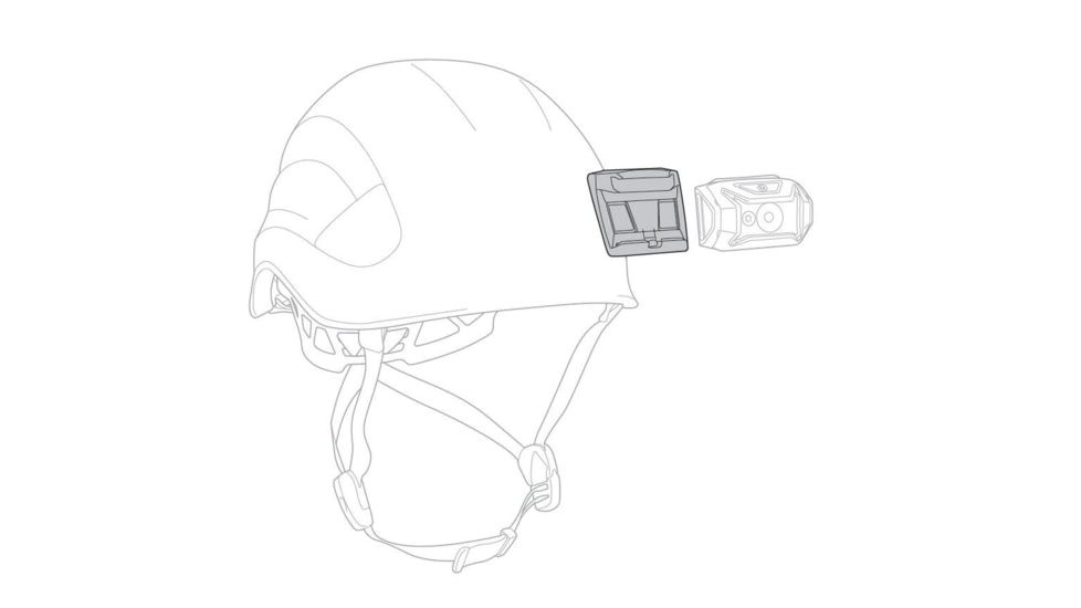 Petzl Helmet Adapt Mounting Plate, One Size, E073AB00