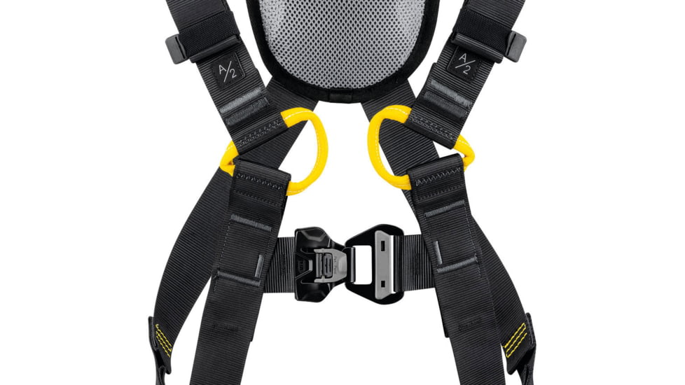 Petzl Newton Fast International Harness, Black/Yellow, 2, C073DA02