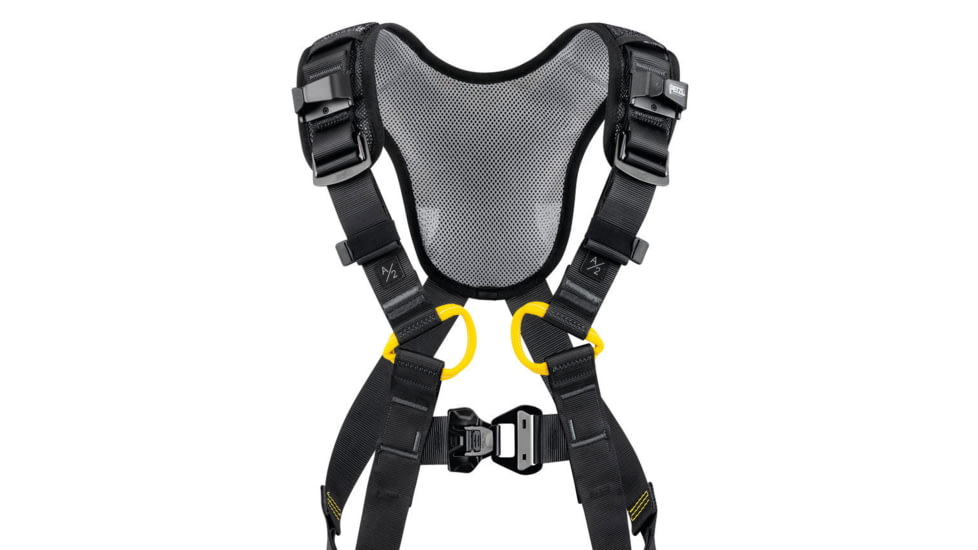 Petzl Newton Fast International Harness, Black/Yellow, 2, C073DA02
