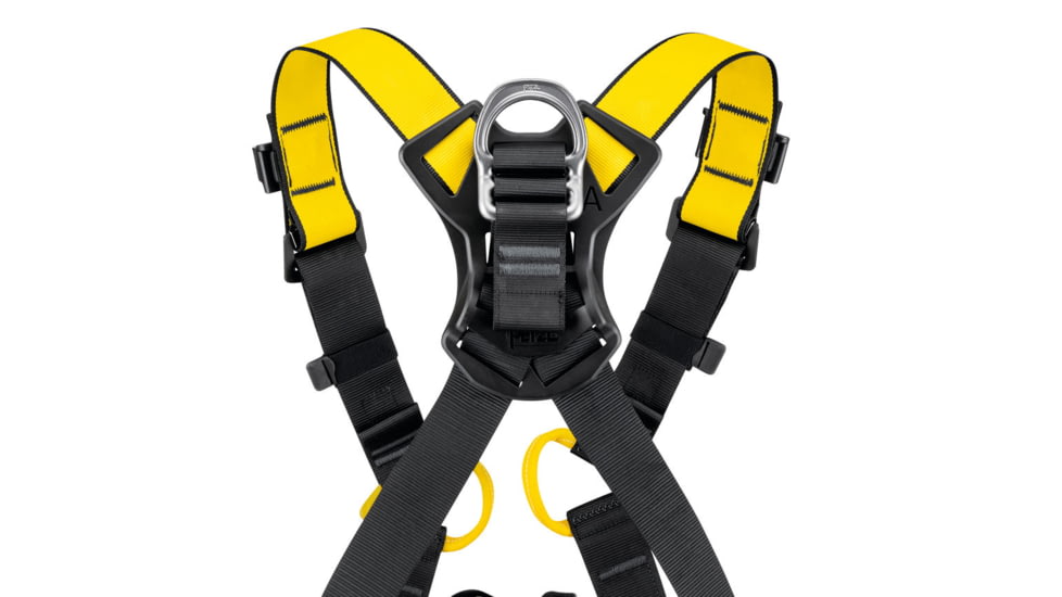 Petzl Newton International Harness, Black/ Yellow, 2, C073BA02