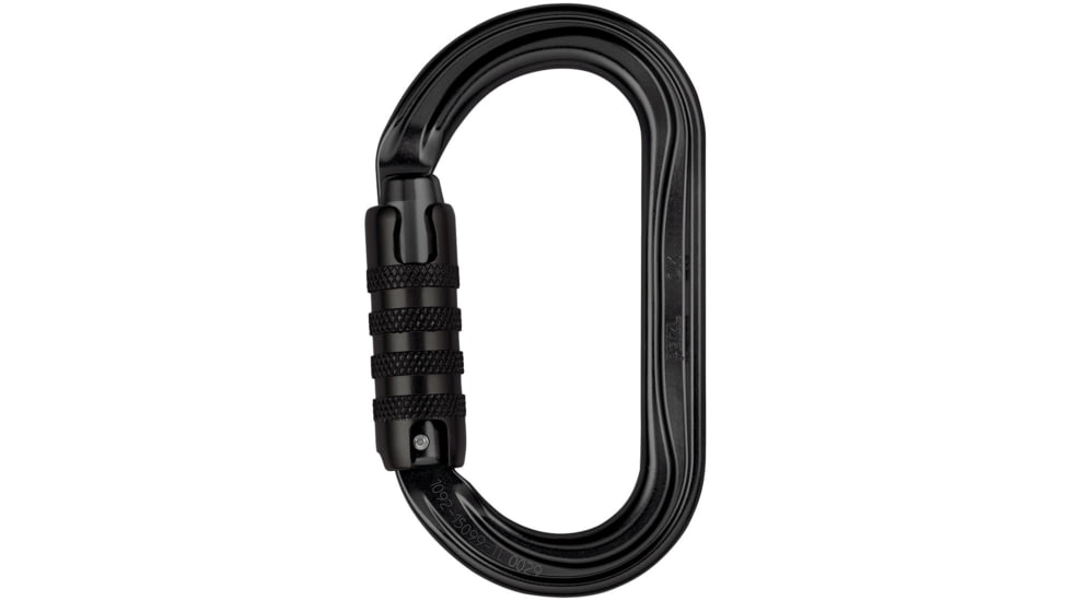 Petzl OK Carabiner, Black, Triact-Lock, M33A TLN