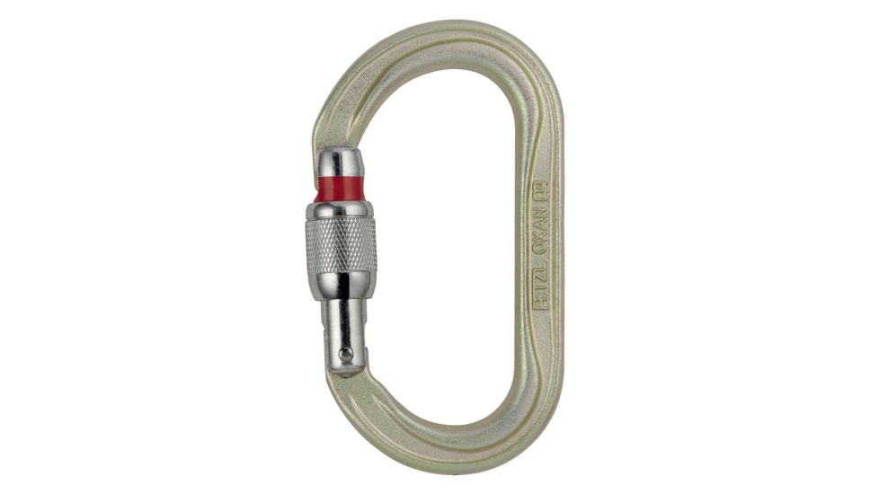 Petzl Oxan Carabiner, Gold, Screw-Lock, M72A SL