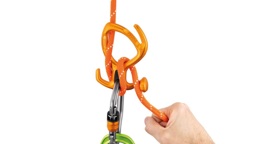 Petzl Pirana Belay, Orange, D005AA00