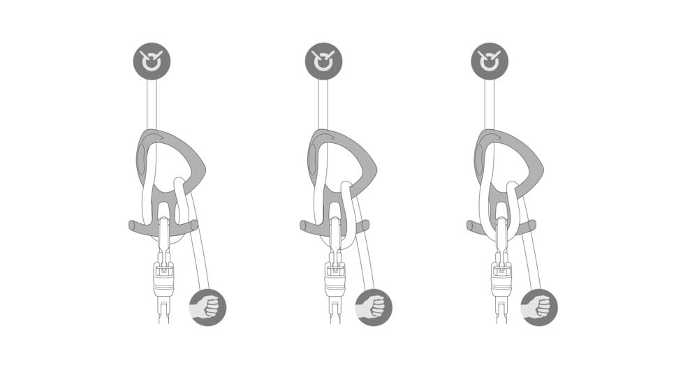 Petzl Pirana Club Descender, Black, D005BA01