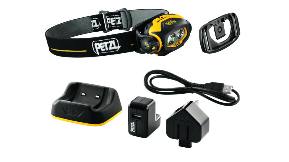 Petzl PIXA 3 ACCU Pro Headlamp, Yellow, N/A E78CHR