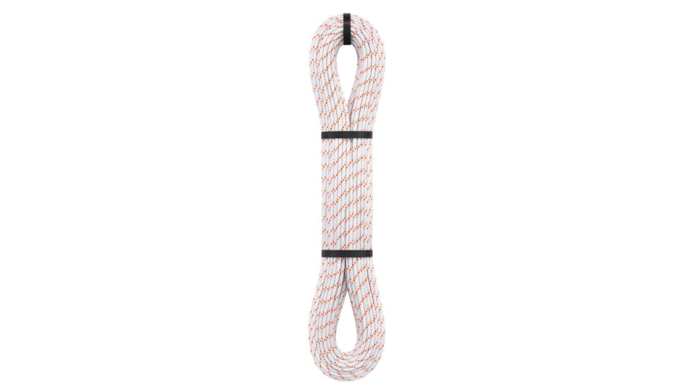 Petzl Pur Line 6mm Cord, White/Orange, 65 m, R010AA00