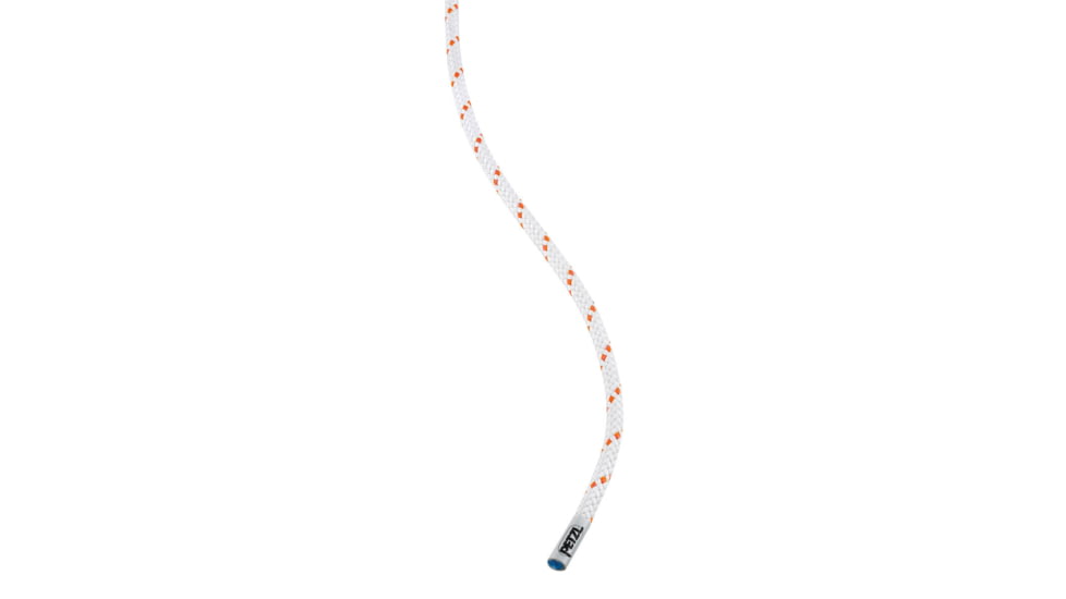 Petzl Pur Line 6mm Cord, White/Orange, 65 m, R010AA00