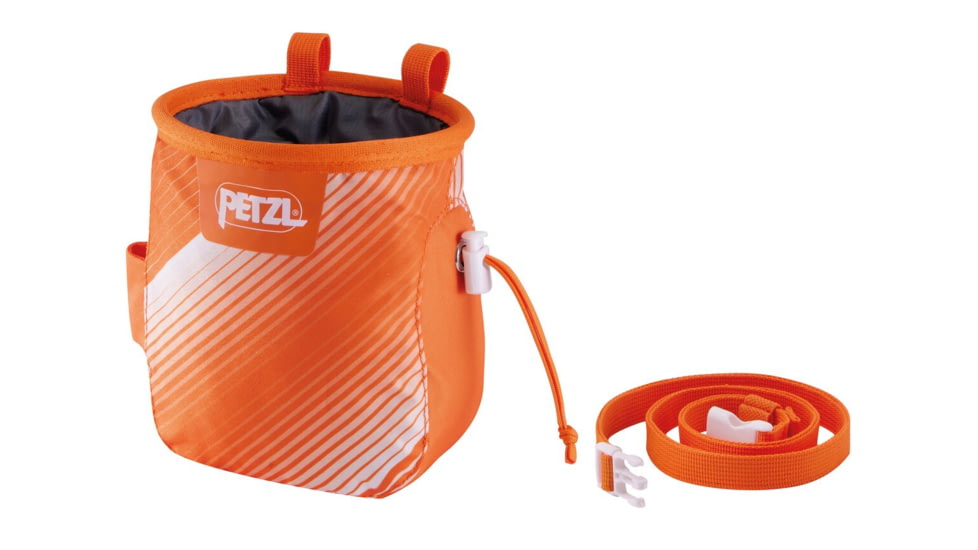Petzl Saka Chalk Bag, Orange/White, S039BB03