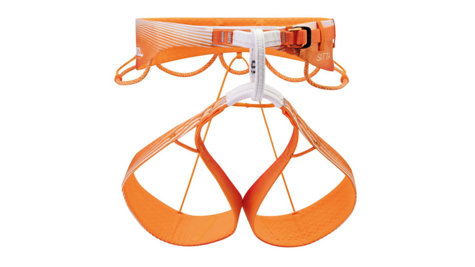 Petzl Sitta Climbing Harness, Orange, Small, C011AA01