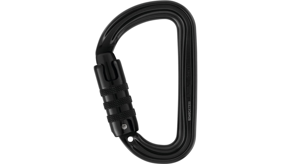 Petzl Sm'D Carabiner, Black, Triact-Lock, M39A TLN